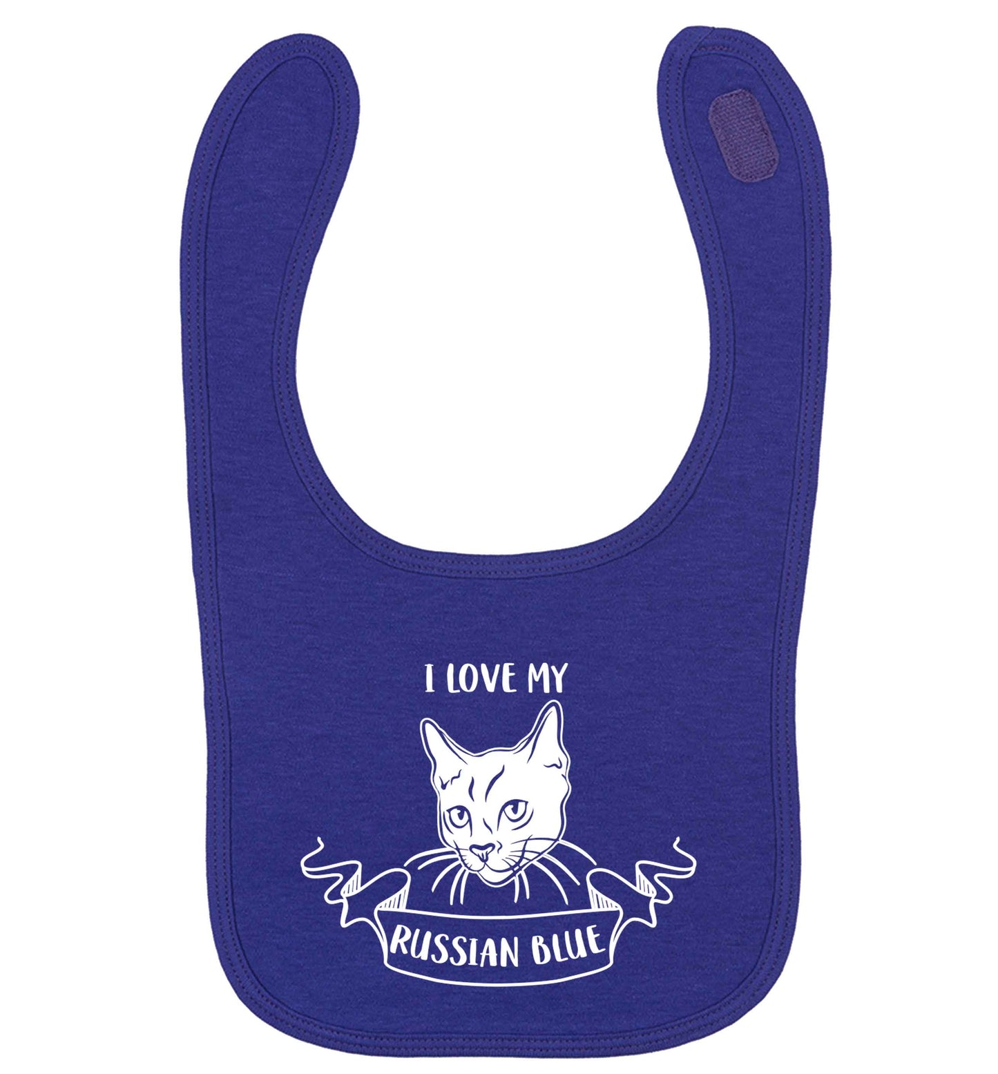 I love my russian blue | baby bib