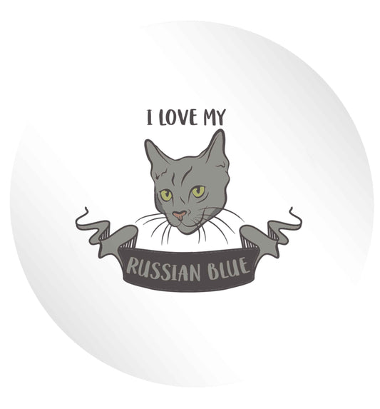I love my russian blue 24 @ 45mm matt circle stickers