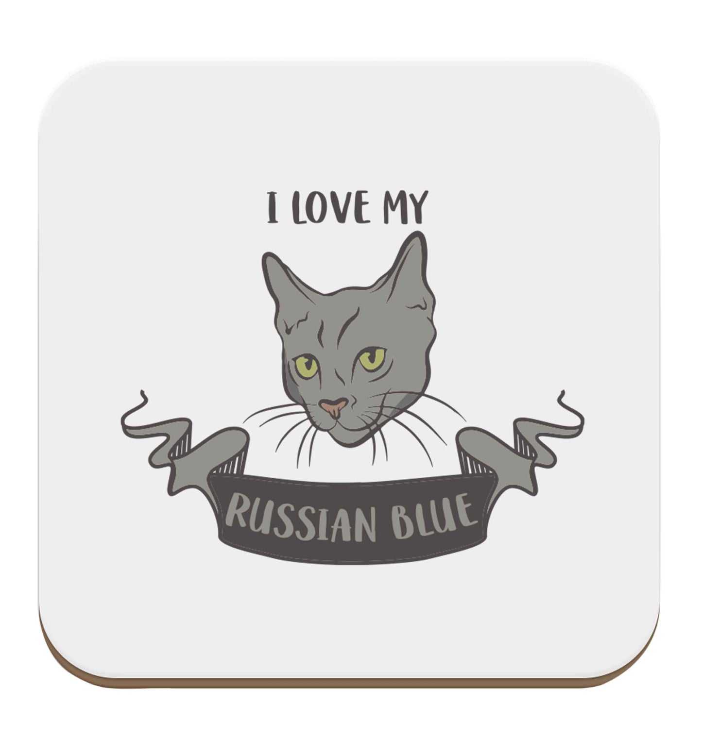 I love my russian blue set of four coasters