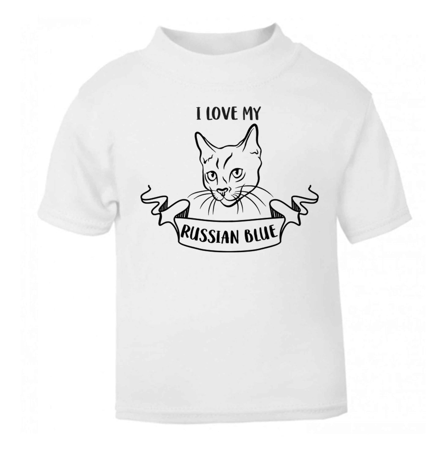 I love my russian blue baby toddler Tshirt 2 Years