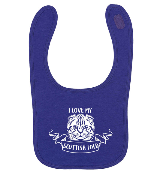 I love my scottish fold cat | baby bib