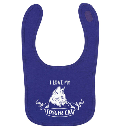 I love my toyger cat | baby bib