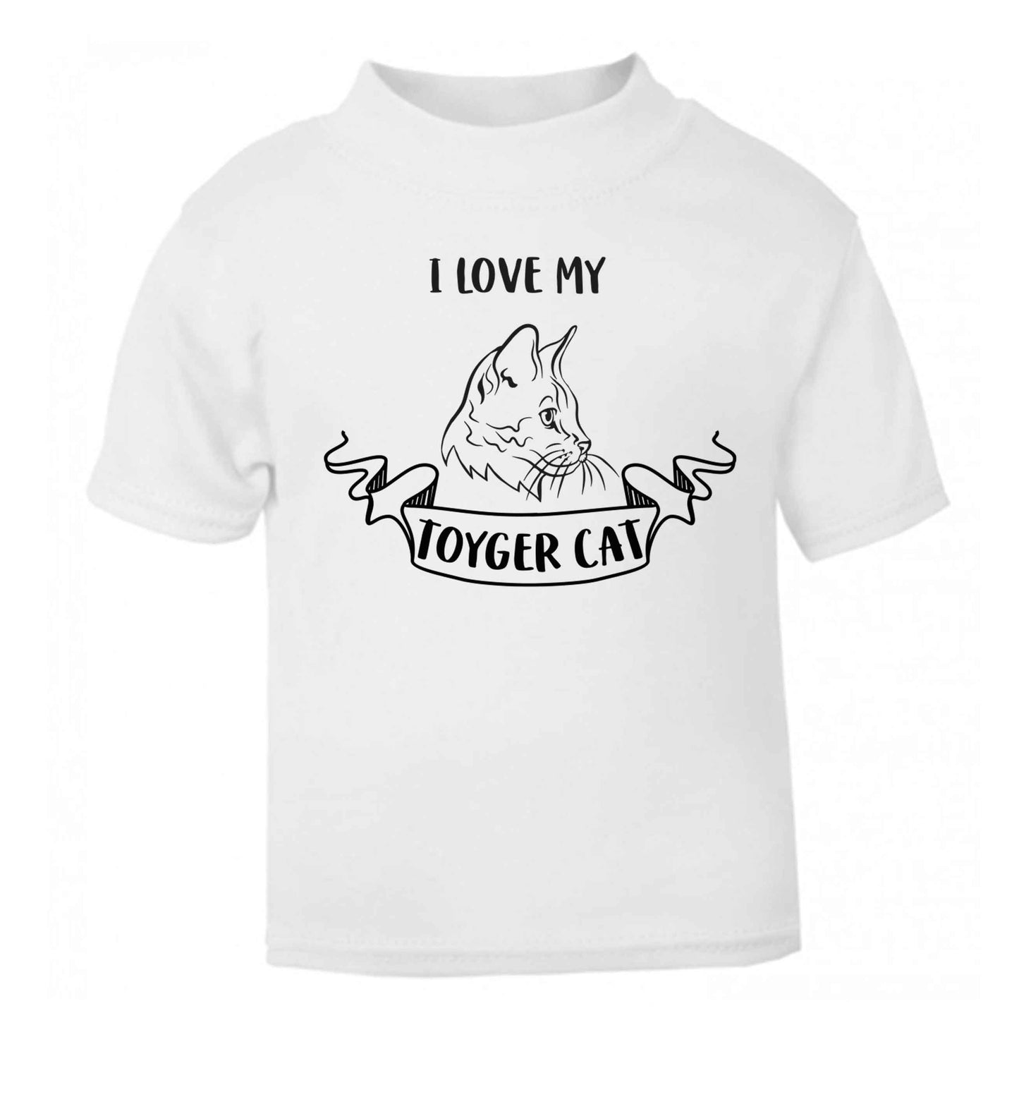 I love my toyger cat baby toddler Tshirt 2 Years