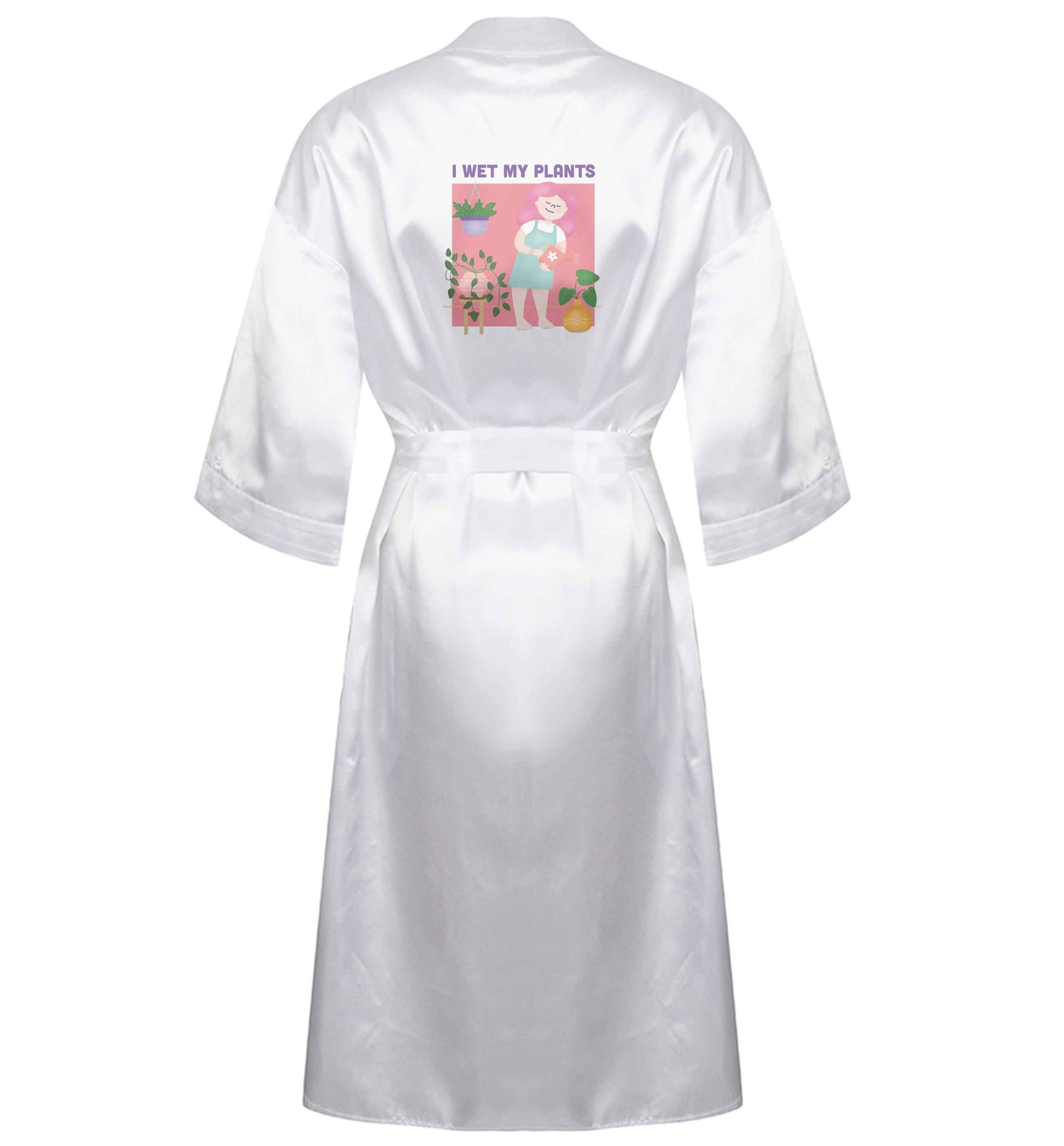 I wet my plants XL/XXL white ladies dressing gown size 16/18