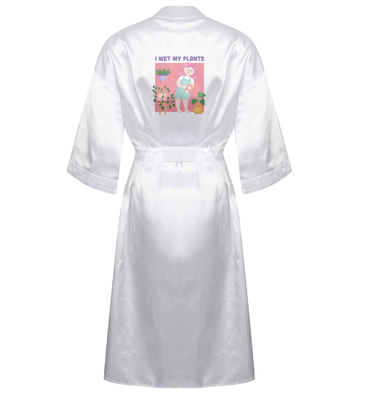 I wet my plants XL/XXL white ladies dressing gown size 16/18