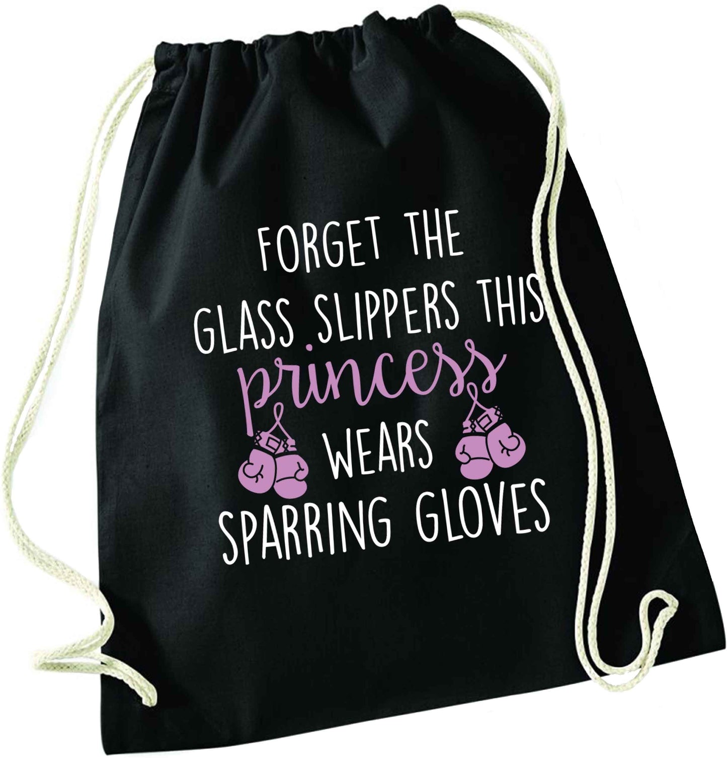 Forget the glass slippers this princess wears sparring gloves black drawstring bag