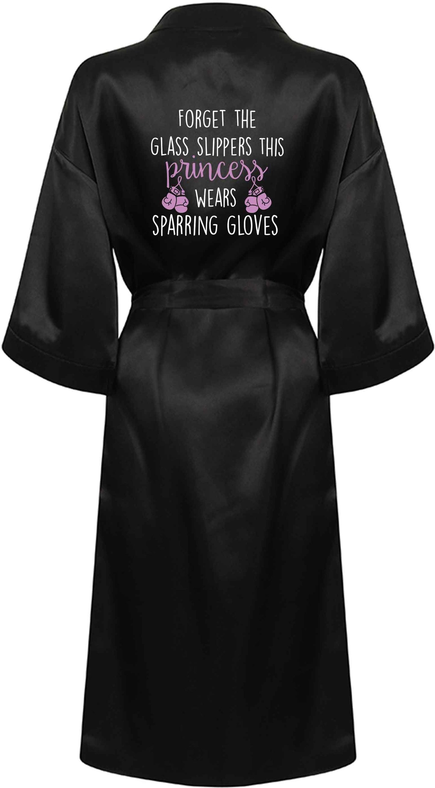 Forget the glass slippers this princess wears sparring gloves XL/XXL black ladies dressing gown size 16/18