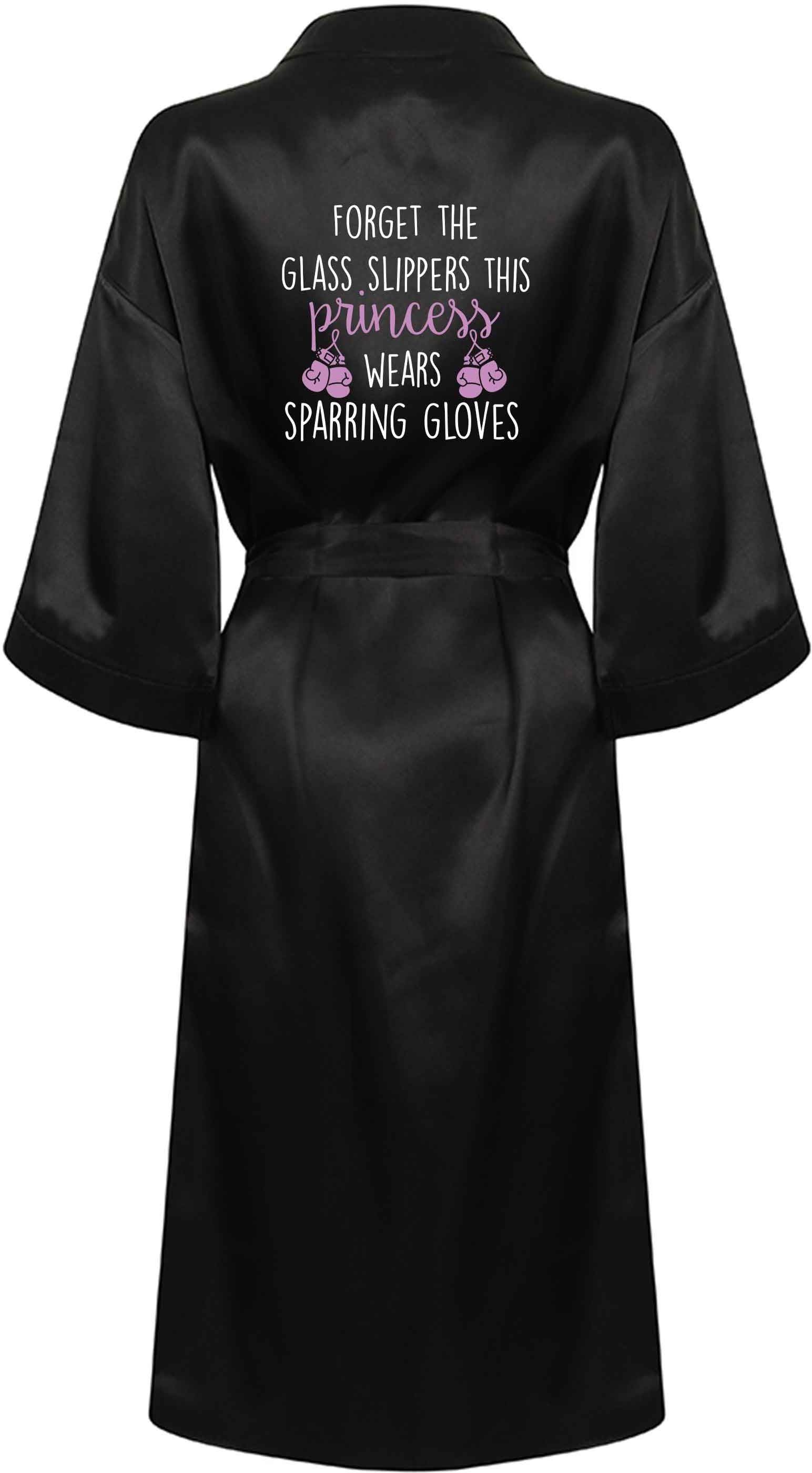 Forget the glass slippers this princess wears sparring gloves XL/XXL black ladies dressing gown size 16/18