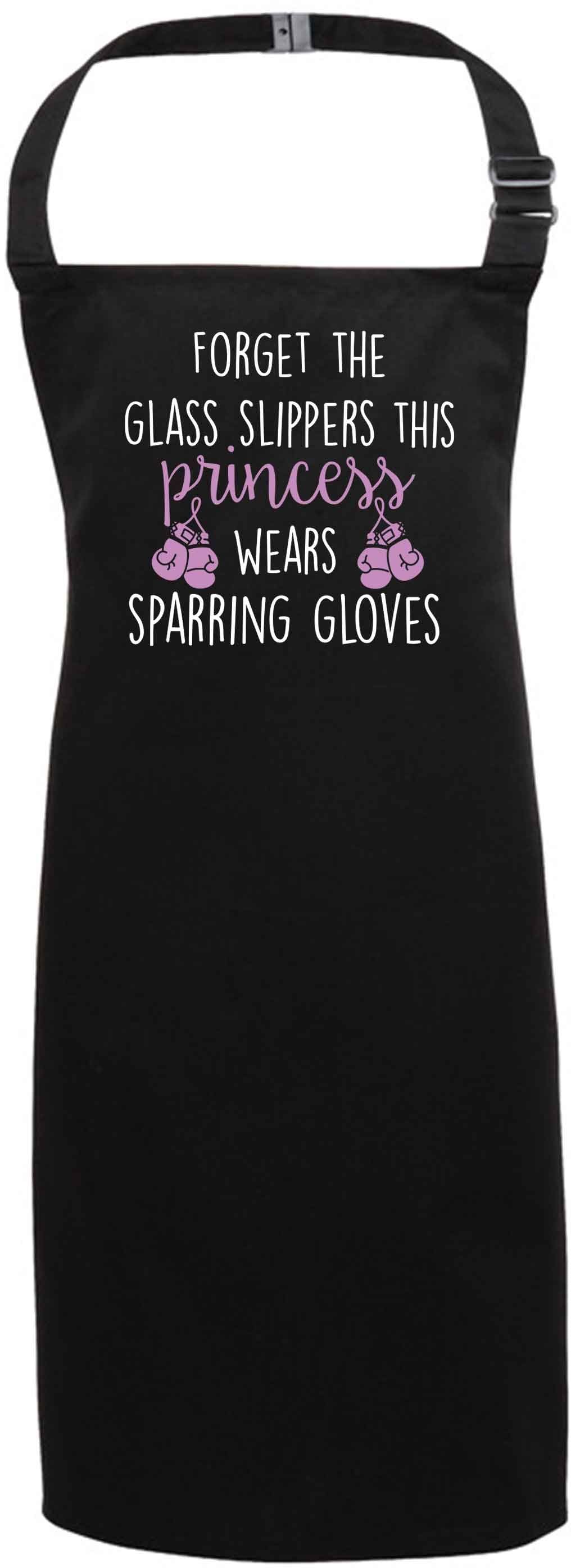 Forget the glass slippers this princess wears sparring gloves black apron 7-10 years