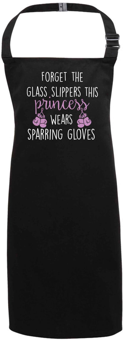 Forget the glass slippers this princess wears sparring gloves black apron 7-10 years