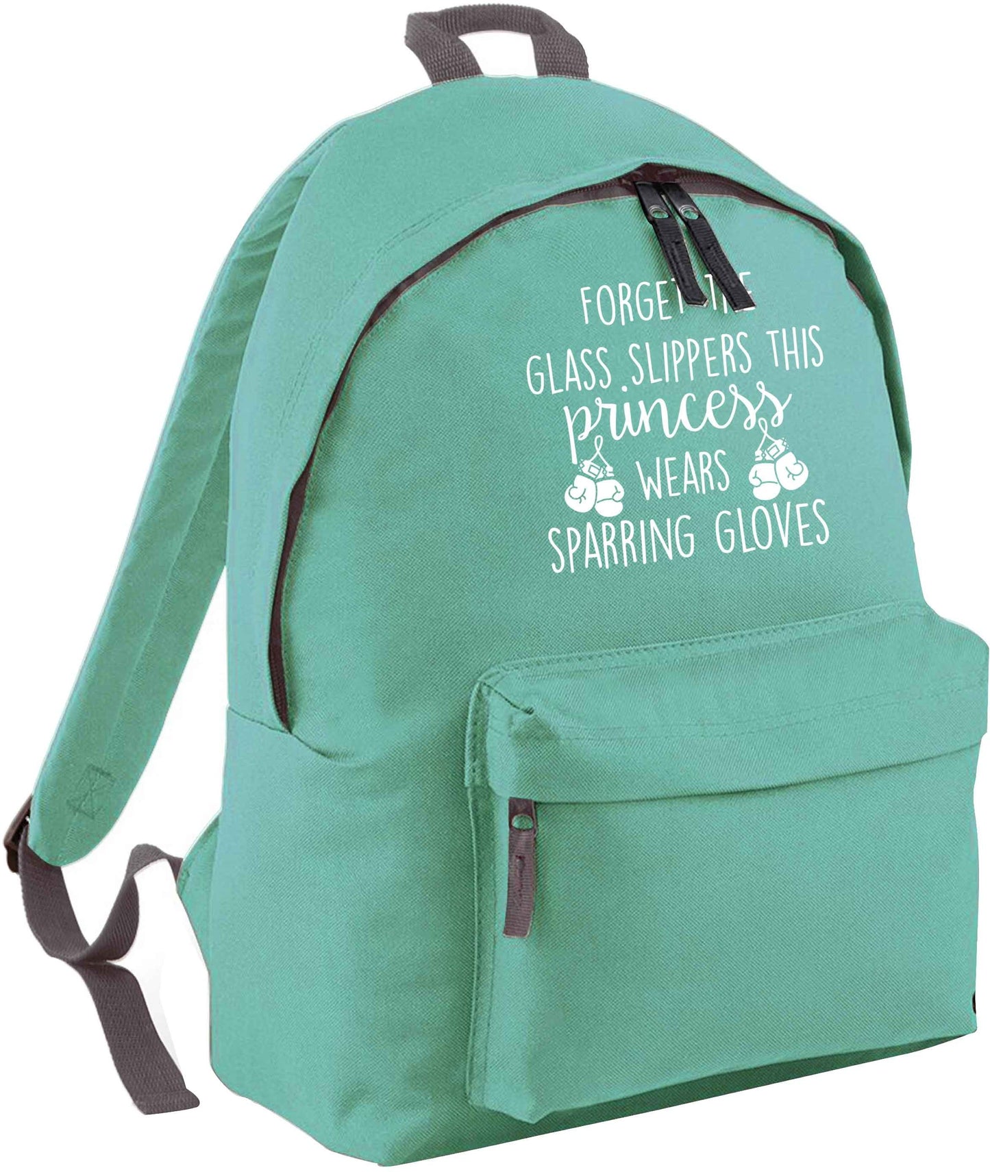 Forget the glass slippers this princess wears sparring gloves mint adults backpack