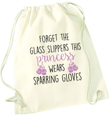 Forget the glass slippers this princess wears sparring gloves natural drawstring bag