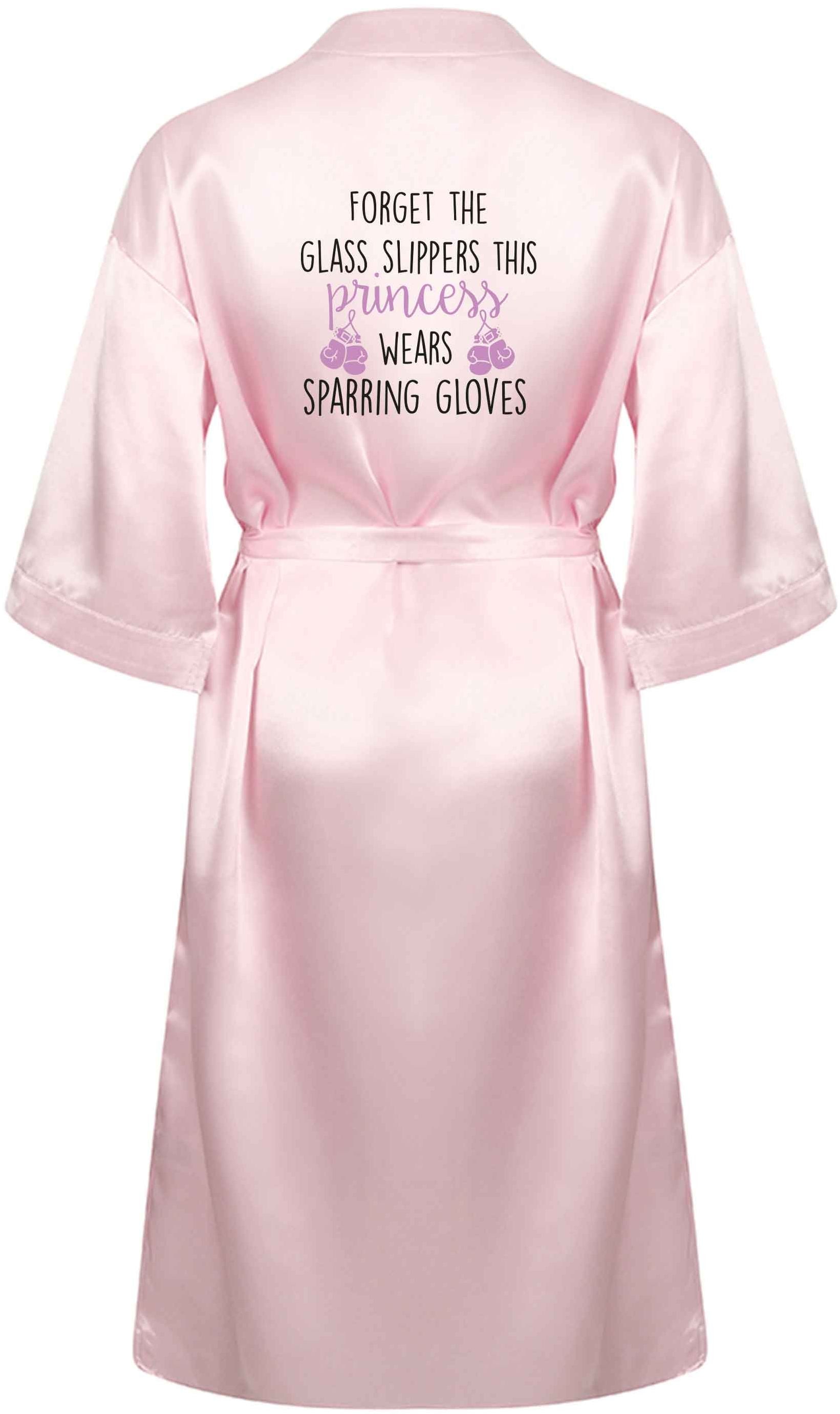 Forget the glass slippers this princess wears sparring gloves XL/XXL pink ladies dressing gown size 16/18
