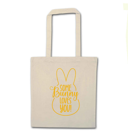 Some bunny loves you natural tote bag