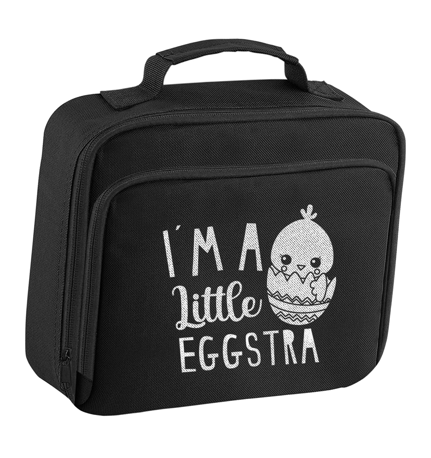 I'm a little eggstra insulated black lunch bag cooler