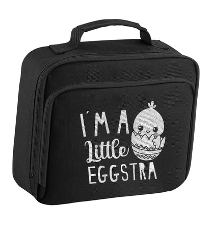 I'm a little eggstra insulated black lunch bag cooler