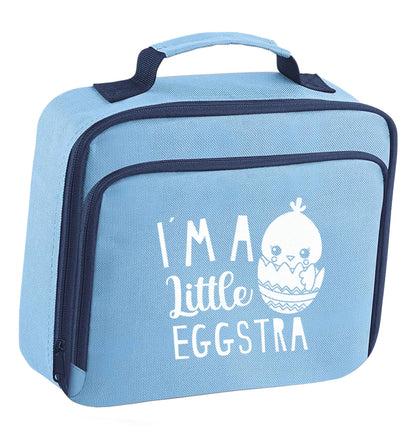 I'm a little eggstra insulated blue lunch bag cooler