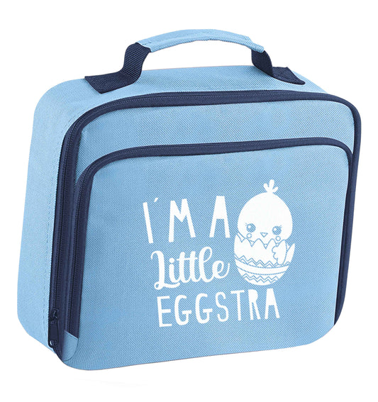 I'm a little eggstra insulated blue lunch bag cooler