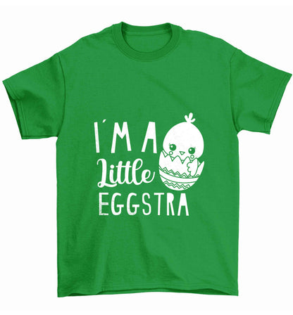 I'm a little eggstra Children's green Tshirt 12-13 Years