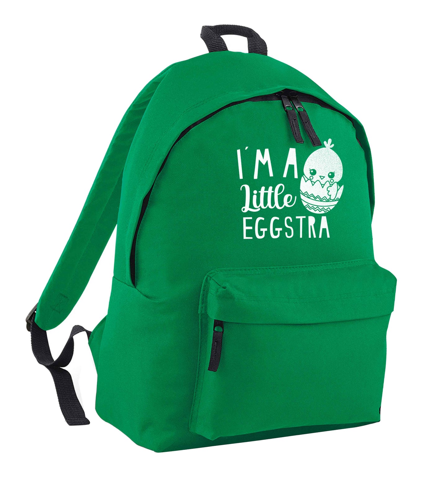 I'm a little eggstra green adults backpack