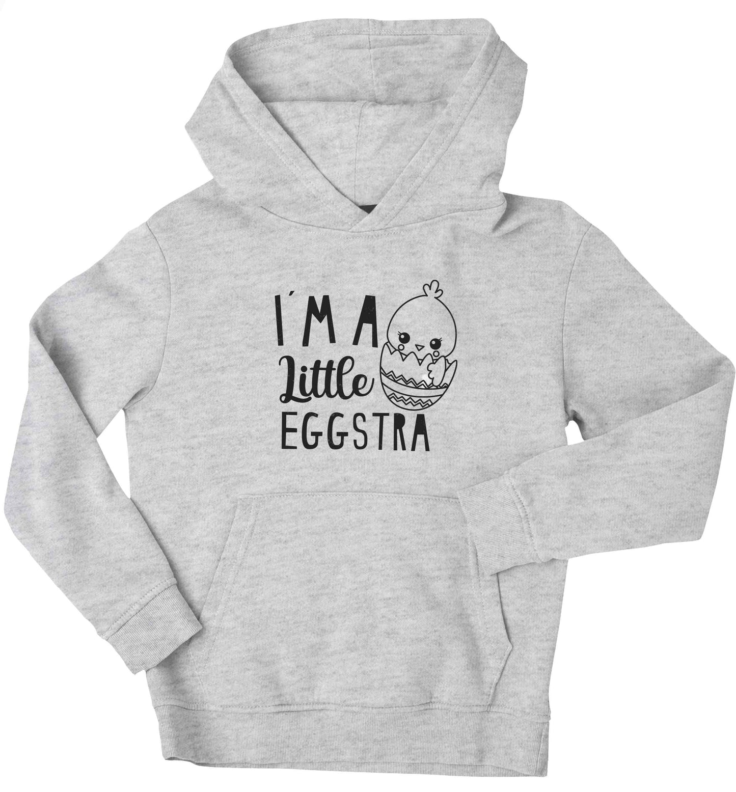 I'm a little eggstra children's grey hoodie 12-13 Years