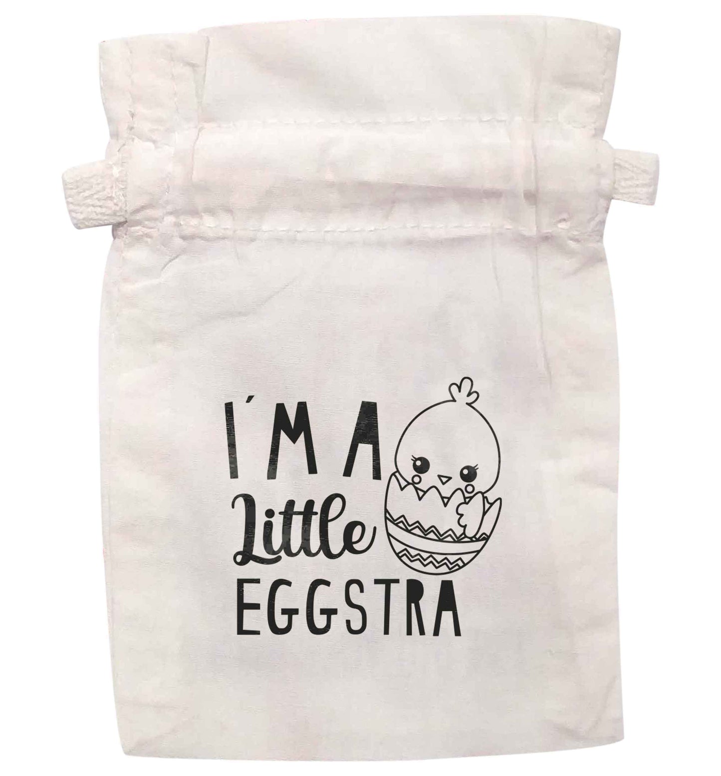 I'm a little eggstra | XS - L | Pouch / Drawstring bag / Sack | Organic Cotton | Bulk discounts available!