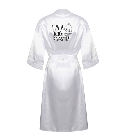 I'm a little eggstra XL/XXL white ladies dressing gown size 16/18