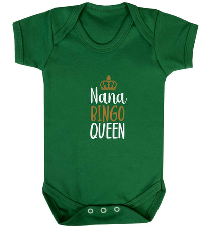 Personalised bingo queen baby vest green 18-24 months