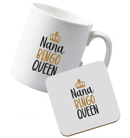 10 oz Ceramic mug and coaster Tis The Season to Drink Whisky both sides