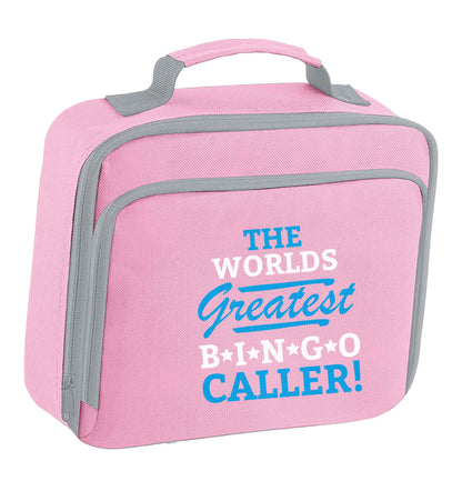 Worlds greatest bingo caller insulated pink lunch bag cooler