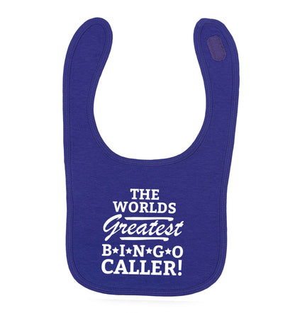 Worlds greatest bingo caller | baby bib
