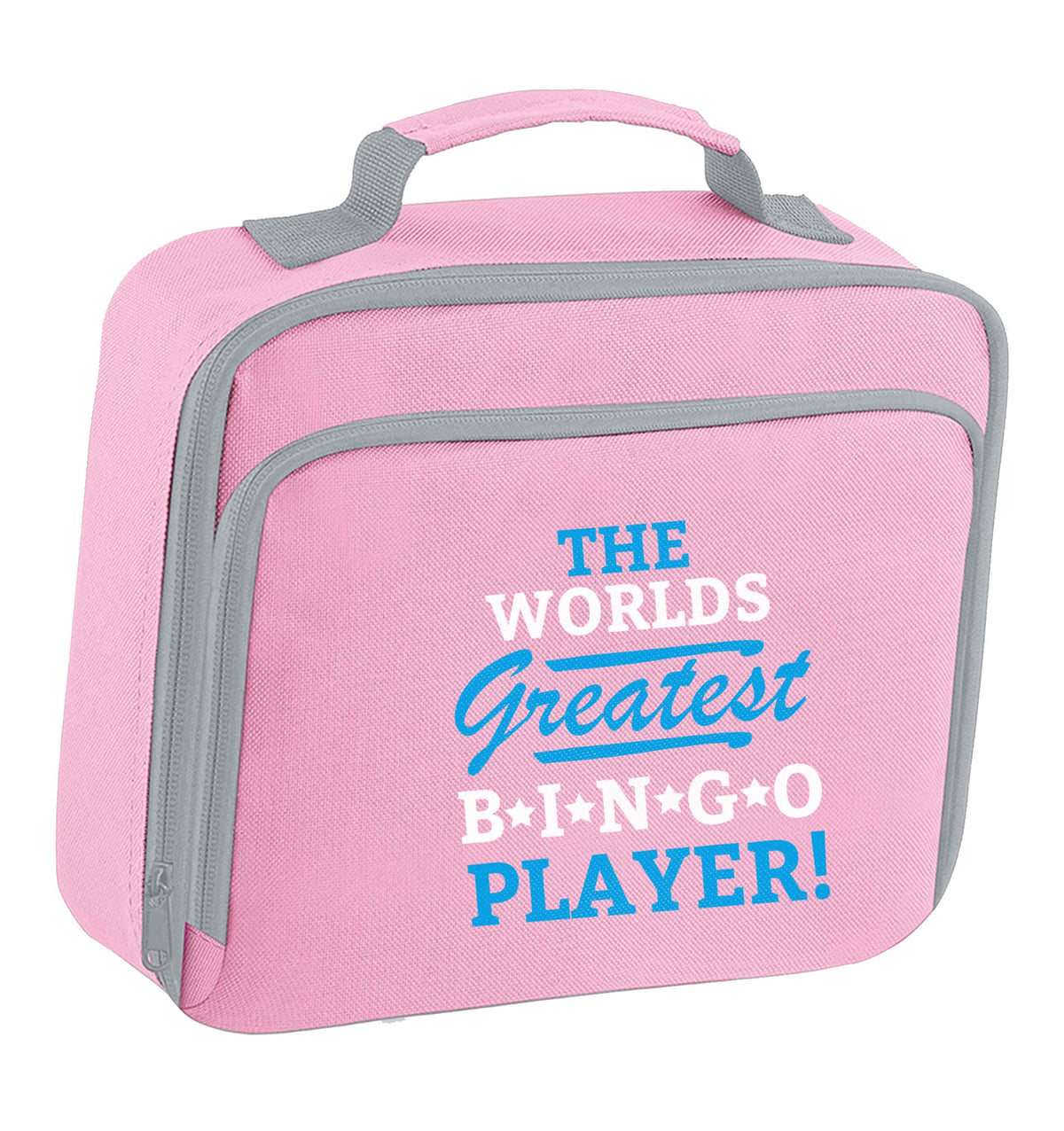Worlds greatest bingo player insulated pink lunch bag cooler