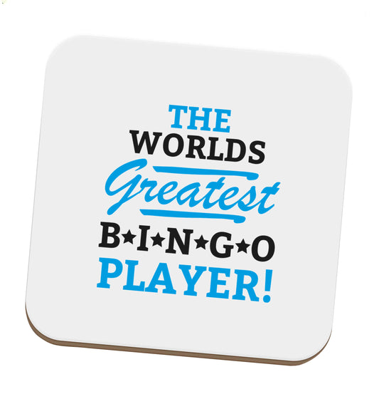 Worlds greatest bingo player set of four coasters