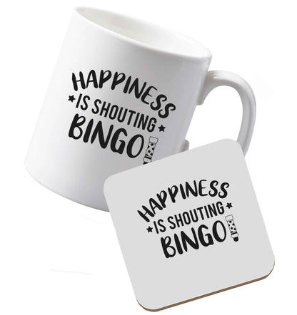 10 oz Ceramic mug and coaster Tis The Season to Drink Whisky both sides