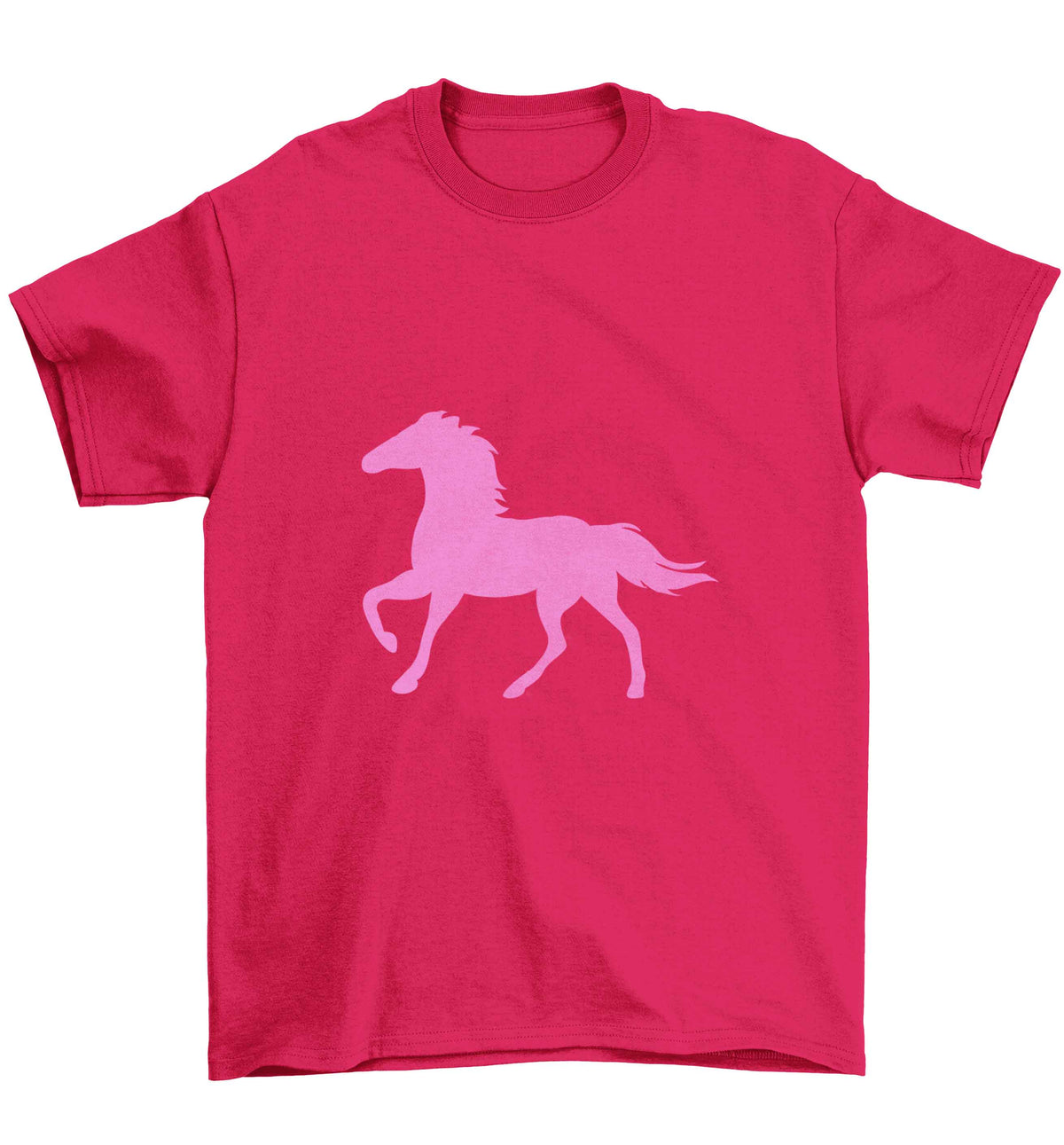 Pink horse Children's pink Tshirt 12-13 Years