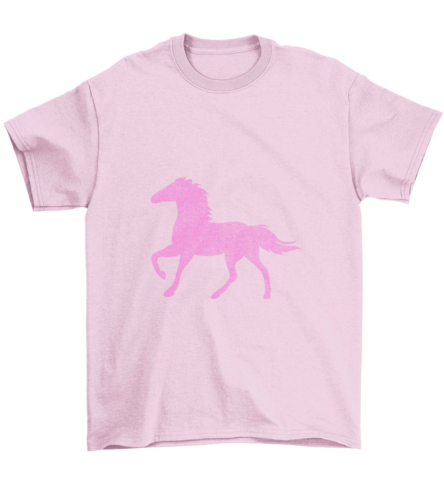 Pink horse Children's light pink Tshirt 12-13 Years