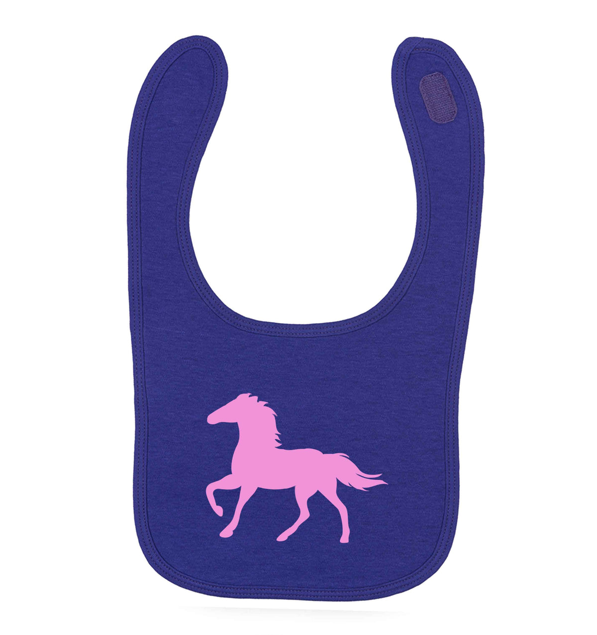 Pink horse | baby bib