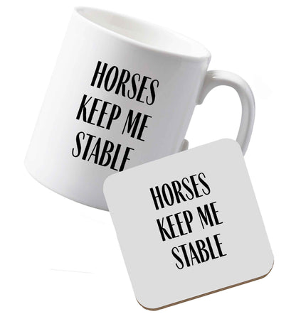 10 oz Ceramic mug and coaster Tis The Season to Drink Whisky both sides