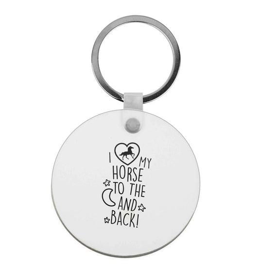 I love my horse to the moon and back | Keyring