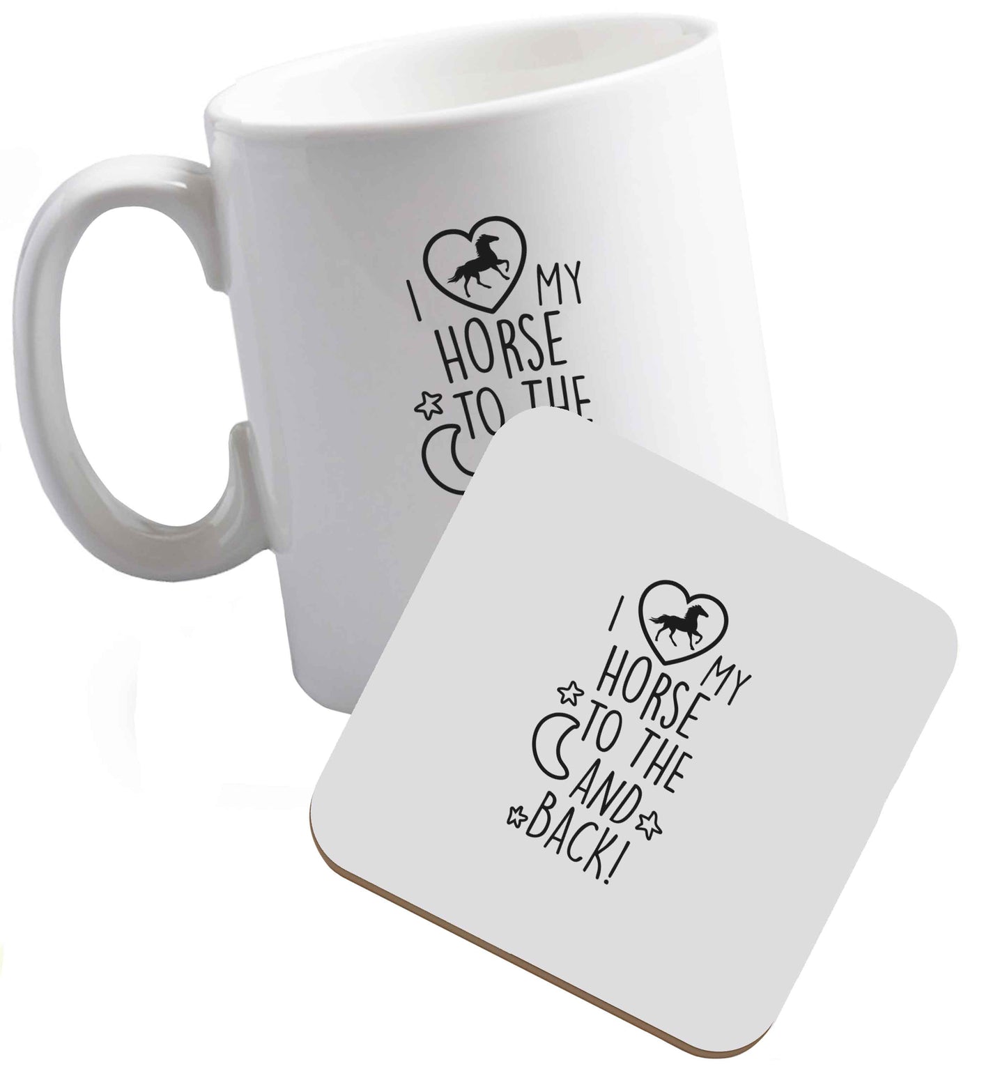 10 oz Tis The Season to Drink Whisky ceramic mug and coaster set right handed