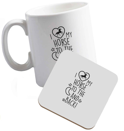 10 oz Tis The Season to Drink Whisky ceramic mug and coaster set right handed