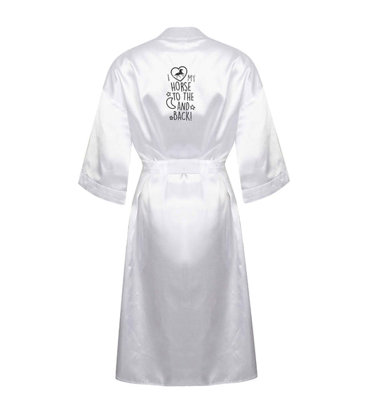 I love my horse to the moon and back XL/XXL white ladies dressing gown size 16/18
