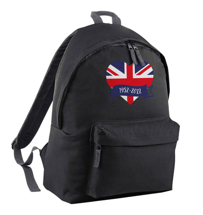 British flag heart Queens jubilee | Children's backpack