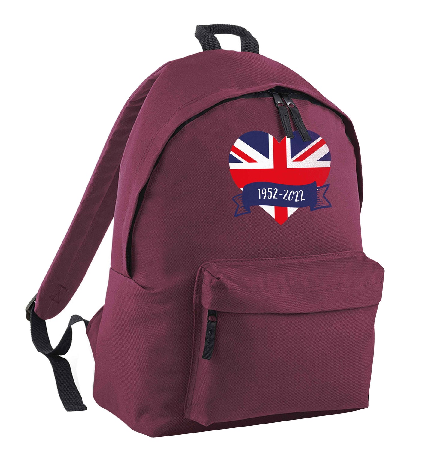 British flag heart Queens jubilee | Children's backpack