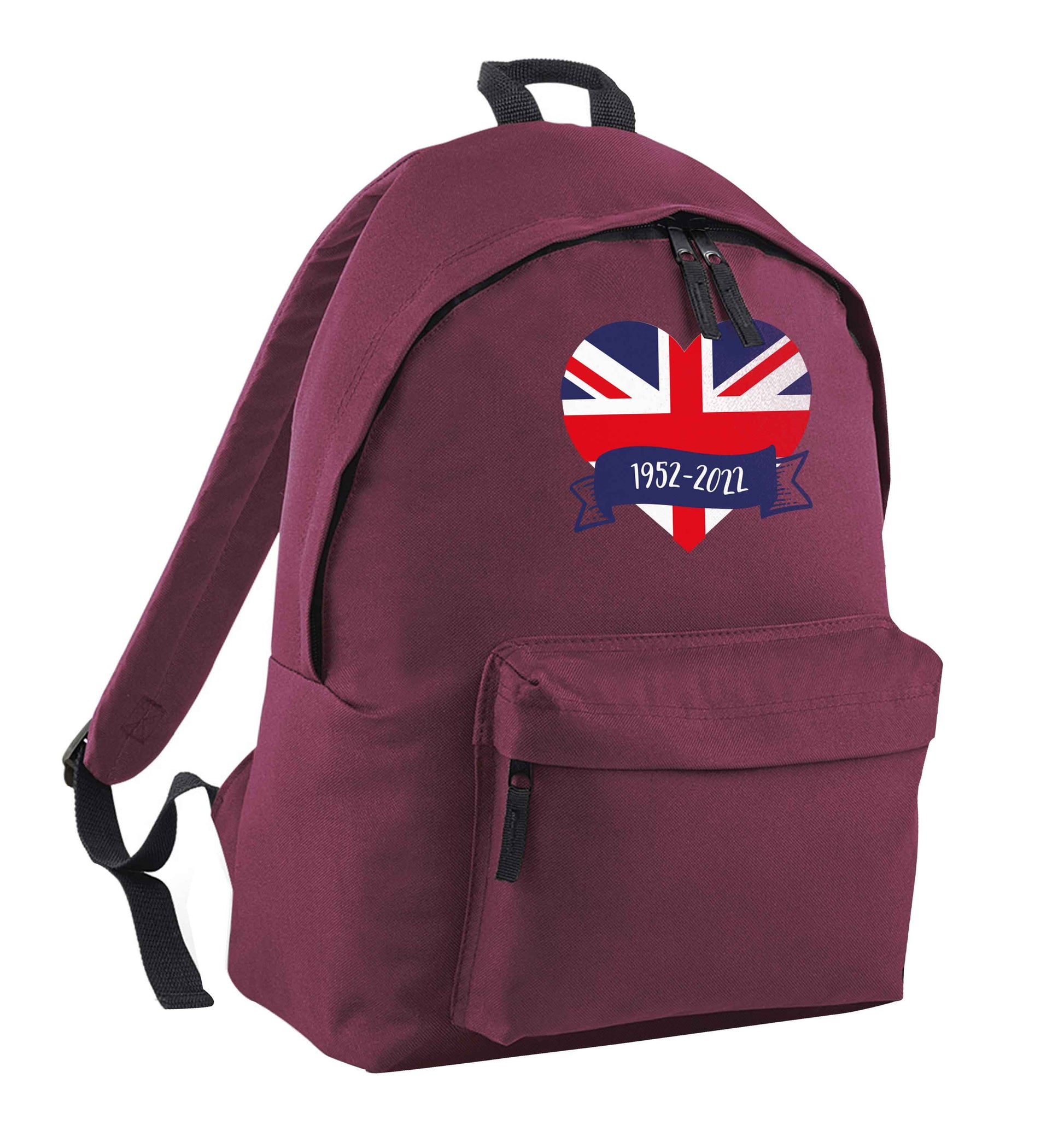 British flag heart Queens jubilee | Children's backpack
