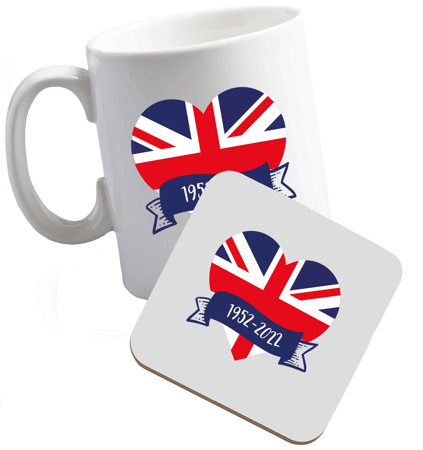 10 oz Tis The Season to Drink Whisky ceramic mug and coaster set right handed