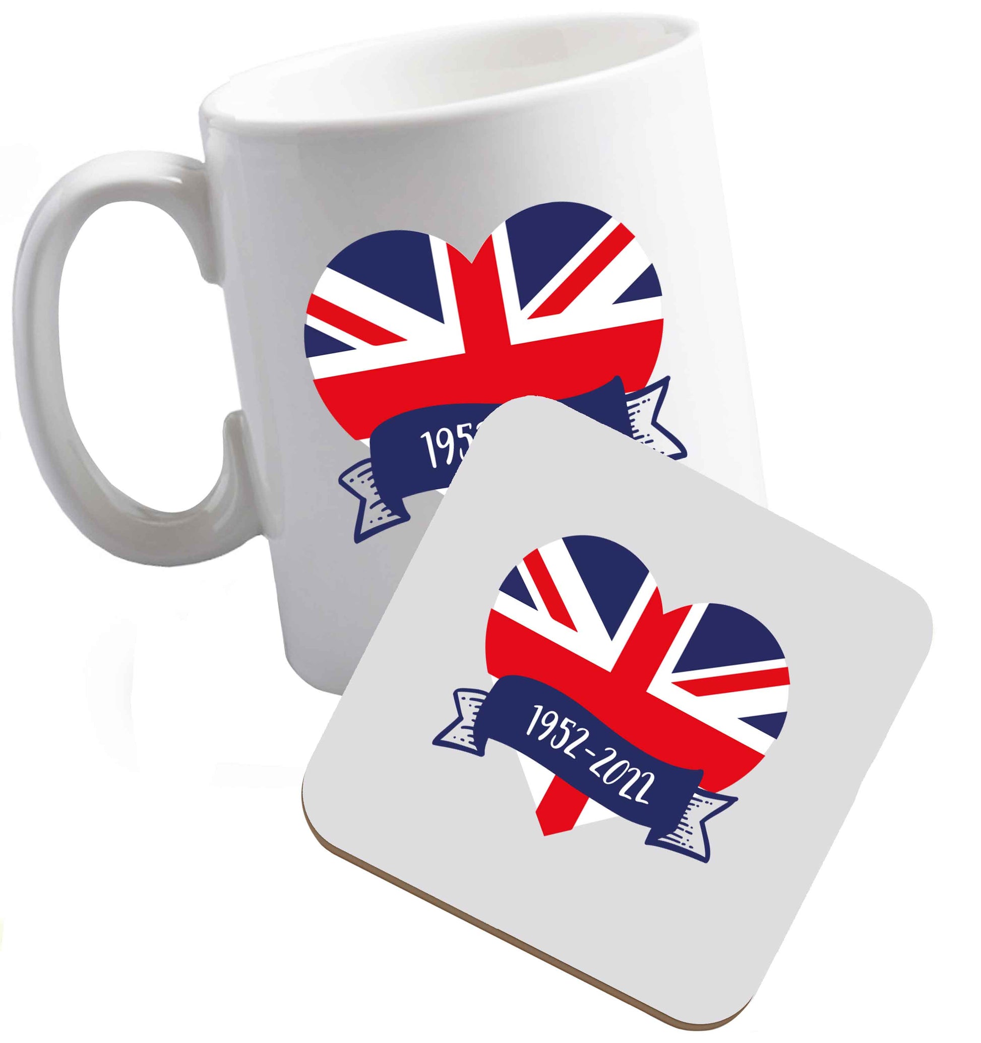 10 oz Tis The Season to Drink Whisky ceramic mug and coaster set right handed
