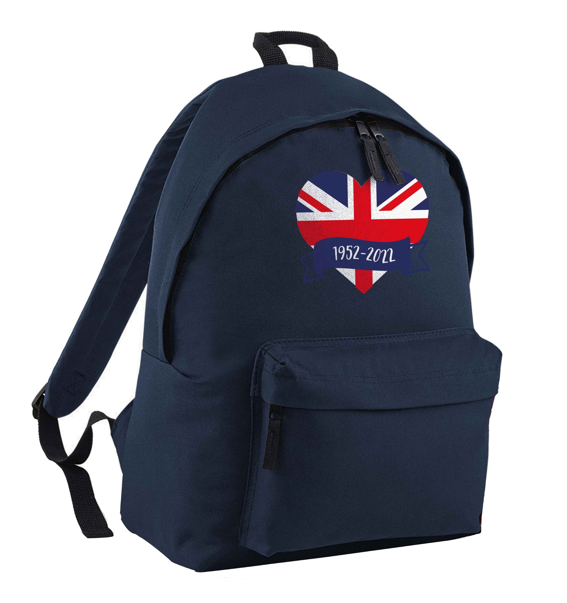 British flag heart Queens jubilee | Children's backpack