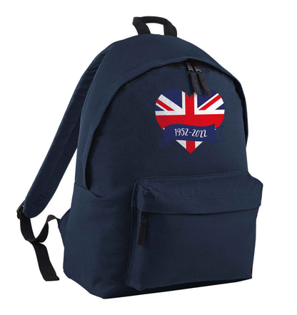 British flag heart Queens jubilee | Children's backpack