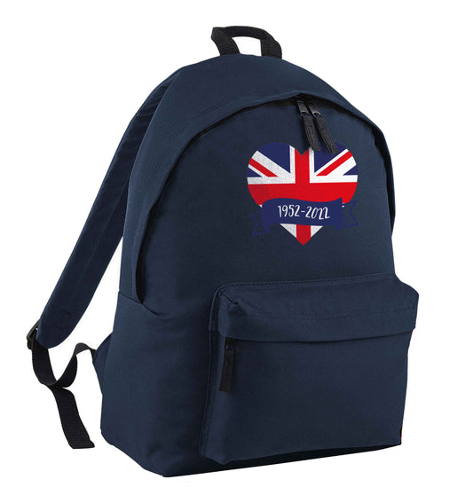 British flag heart Queens jubilee | Children's backpack